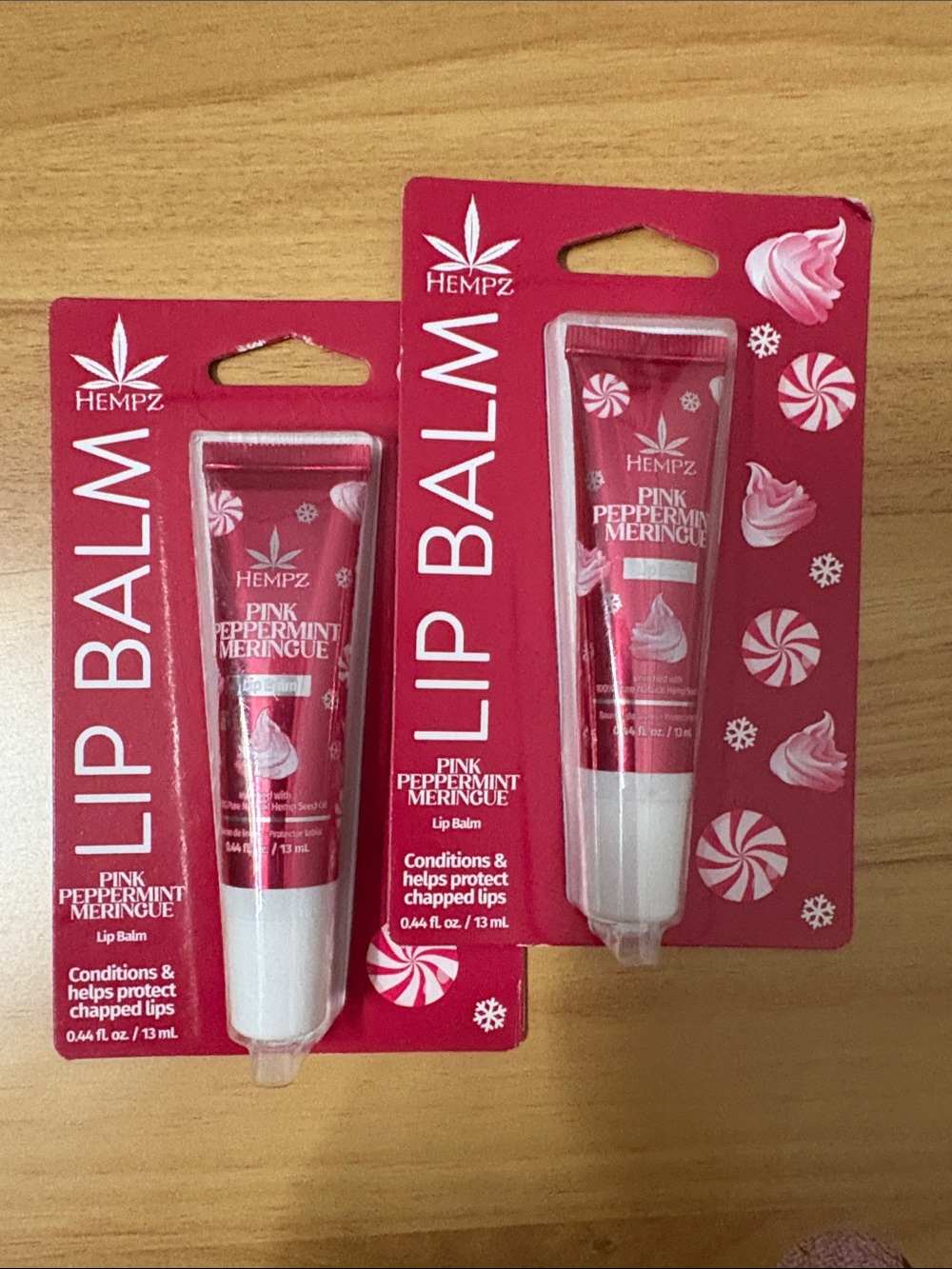 Hempz Pink Peppermint Meringue Lip Balm Duo - Pink